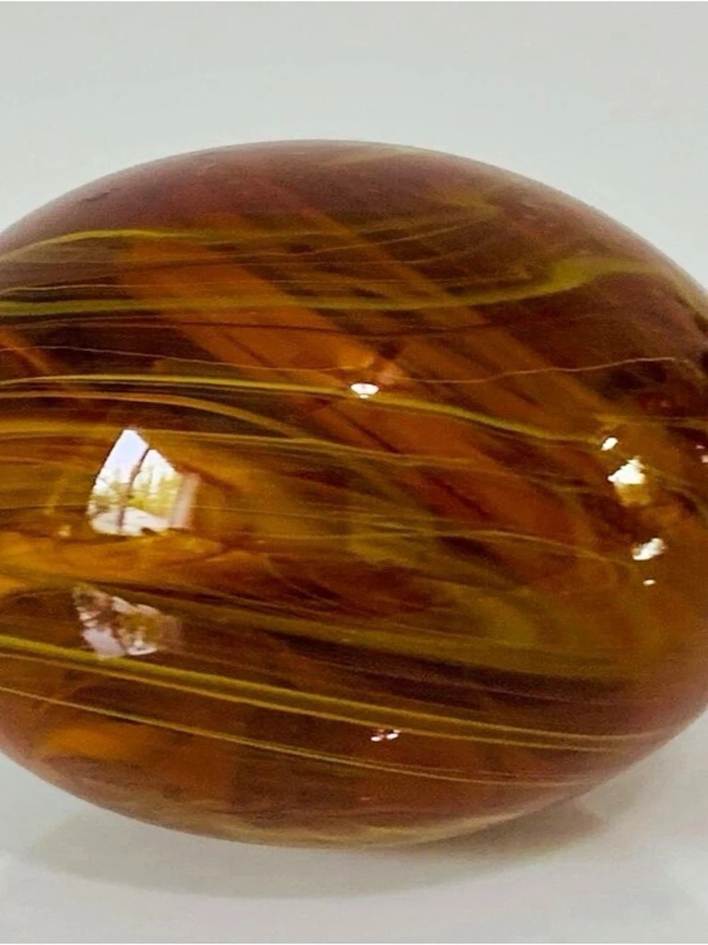 Brown & Yellow Glass Art Decor
